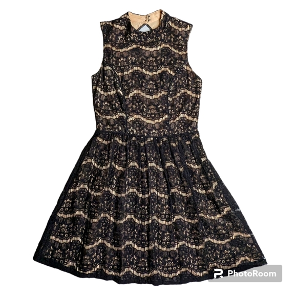 City Triangles Dress Women's Sz Small Black Lace Open Back Sleeveless Sexy - Picture 1 of 15